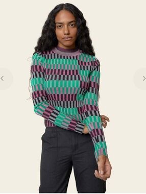 Find Me Now Rib-Knit Asymmetric Sweater Large Slim Fit Worn Once!